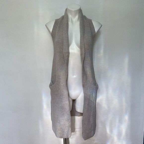 Wilfred  Merino Wool Long Duster Sweater Vest - Picture 1 of 9